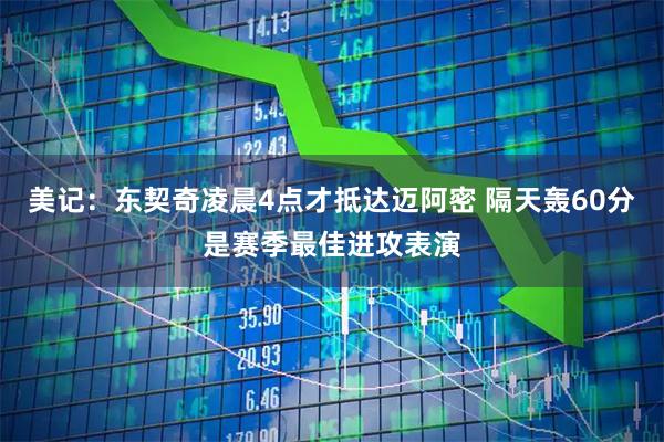 美记：东契奇凌晨4点才抵达迈阿密 隔天轰60分是赛季最佳进攻表演